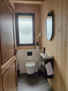 Toilettes des Gîtes aux Mélèzes de Xavier